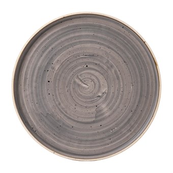 Churchill Stonecast Grey Bord Met Opstaande Rand 27.9cm (pak van 6)