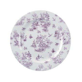 Churchill Toile Cranberry Bord 30.5cm (pak van 6)
