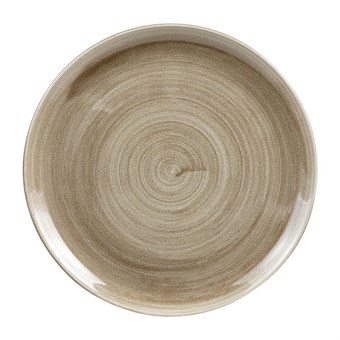 Churchill Stonecast Patina Antique Taupe Coupe Evolve Coupe Bord 32.4cm (pak van 6)