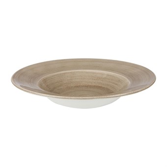 Churchill Stonecast Patina Antique Taupe Kom Met Brede Rand Large 27.9cm (pak van 12)