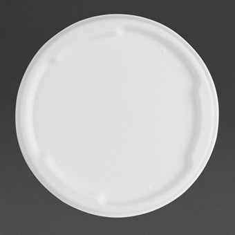 Fiesta Composteerbare Bagasse Deksel Voor 750/900ml Kom Basen (Verpakking Van 50)