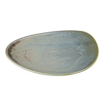 Olympia Ember Blauwe Driehoekige Borden 250 mm (Pak Van 6)