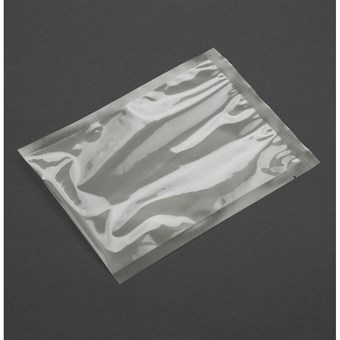 Vogue Composteerbare Geëmbosseerde Vacuumzakken 150x250mm (Pak Van 50)