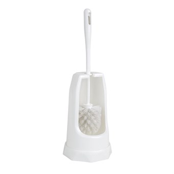 Jantex ronde toiletborstel & houder - Wit