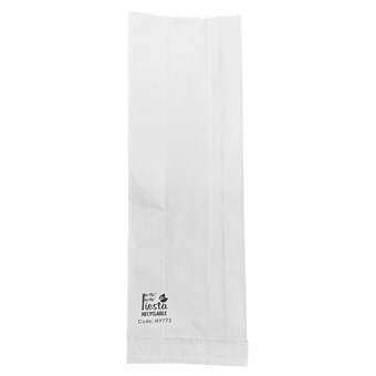 Fiesta Recycleerbare Met Folie Beklede Papieren Zakjes - 300x100x60mm (Verpakking 500)