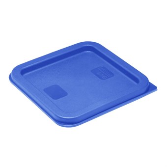 Hygiplas vierkant deksel blauw klein