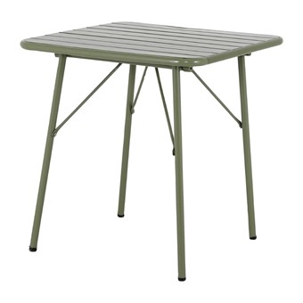 Bolero Amalfi Vierkante Gelat Staal Inklapbare Tafel Olijfgroen 700mm
