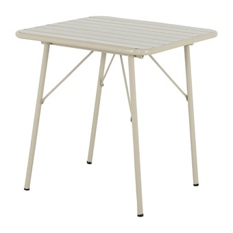 Bolero Amalfi Vierkante Gelat Staal Inklapbare Tafel Taupe 700mm