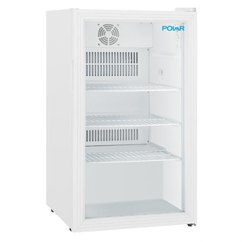 Polar C Series onderbouw displaykoelkast wit 90L