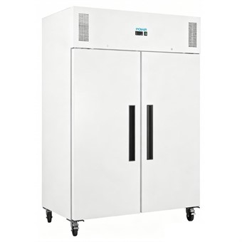 Polar G-serie vrieskast staand dubbeldeurs wit 1152L