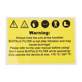 Buffalo waarschuwingslabel