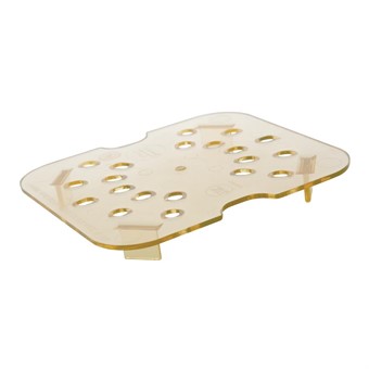 Cambro High Heat polycarbonaat uitlekrooster 1/6 gastronorm (6 stuks)