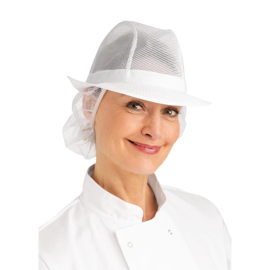Trilby hoed met haarnetje