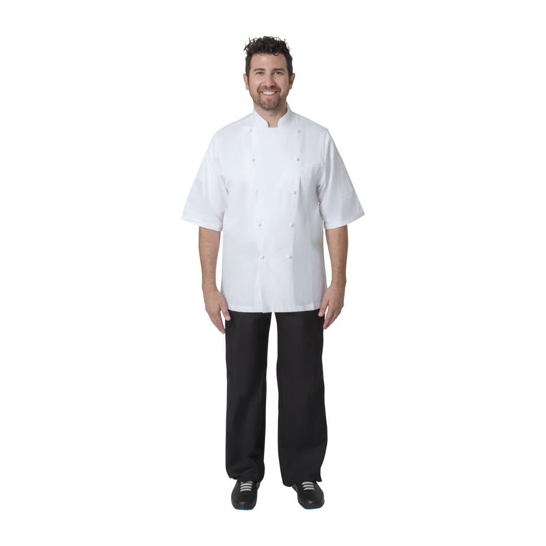 Chef Works koksbuis wit maat 56