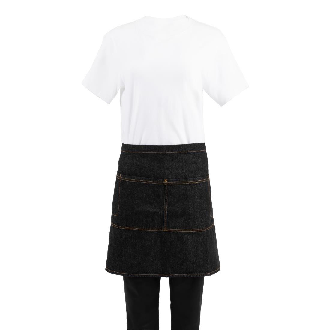 Chef Works Urban Memphis halve bistroschort zwart