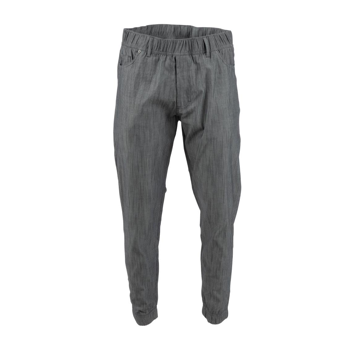 Chef Works Urban Jogger 257 koksbroek zwart-wit fijn gestreept