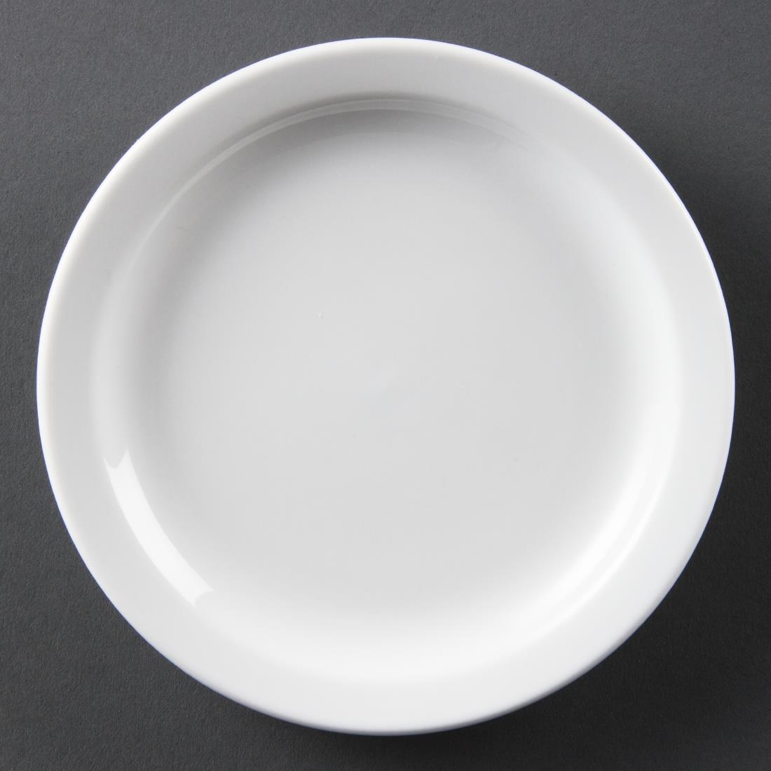 Olympia Whiteware borden met smalle rand