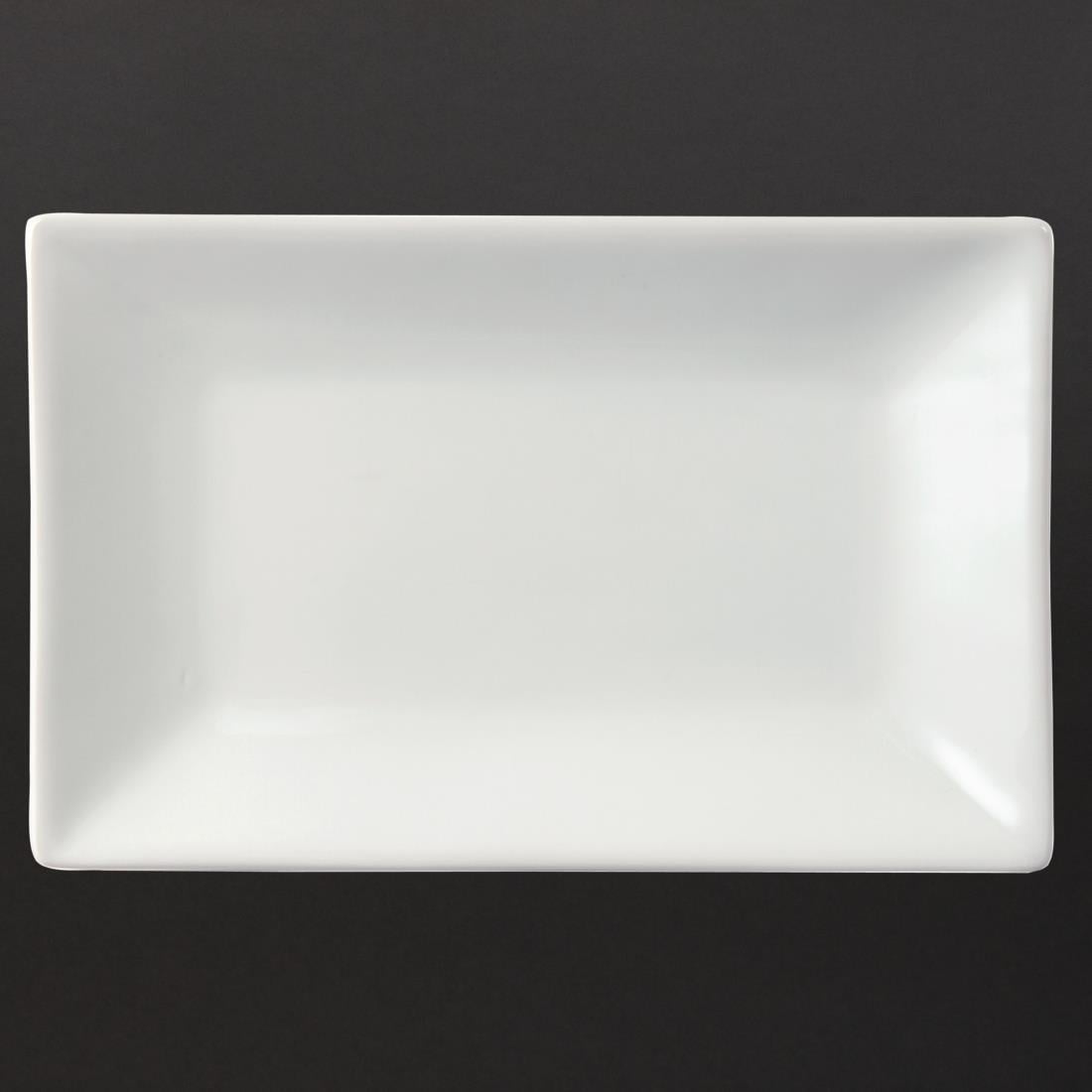 Olympia Whiteware rechthoekige serveerschalen 20x13cm (6 stuks)