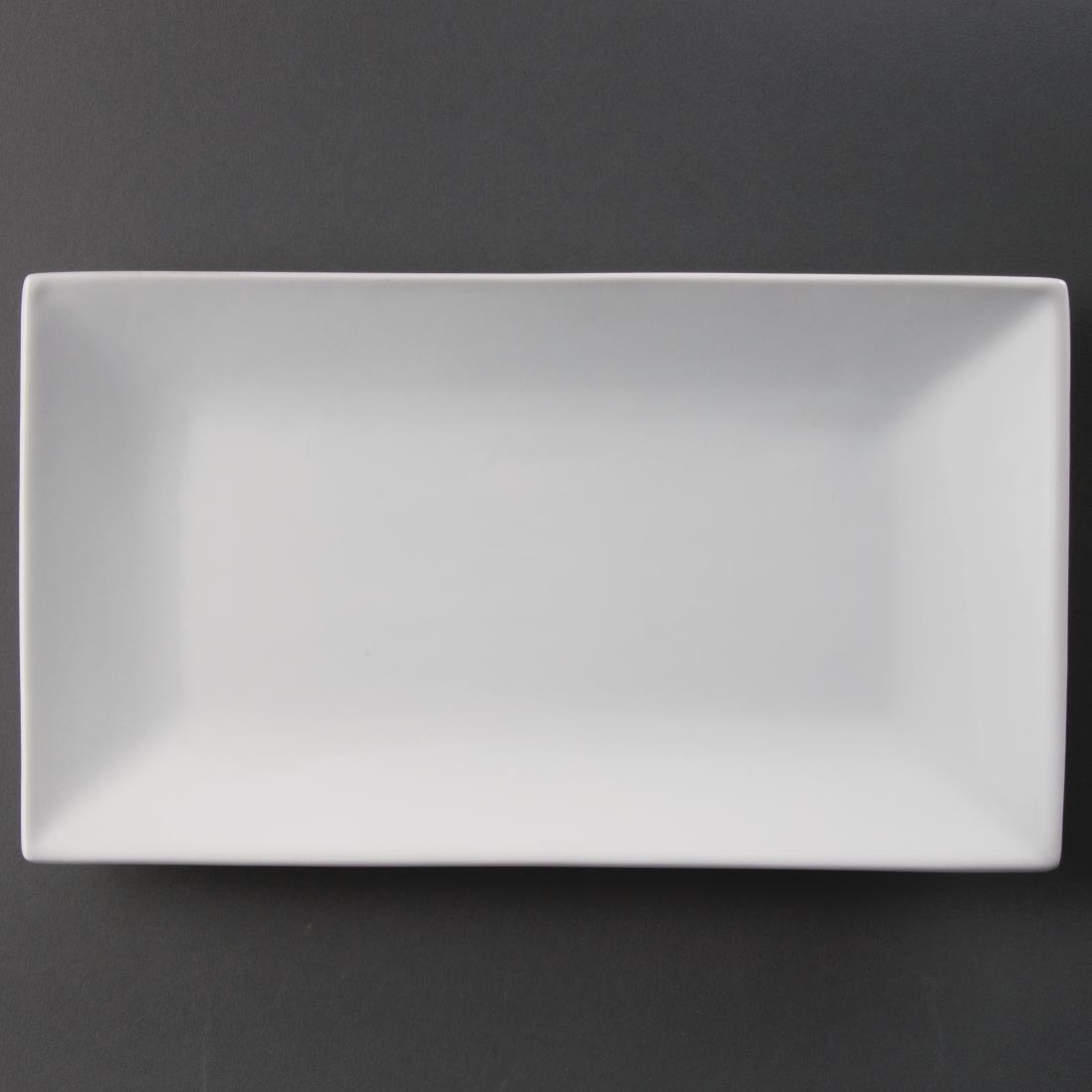 Olympia Whiteware rechthoekige serveerschalen 31x18cm (2 stuks)