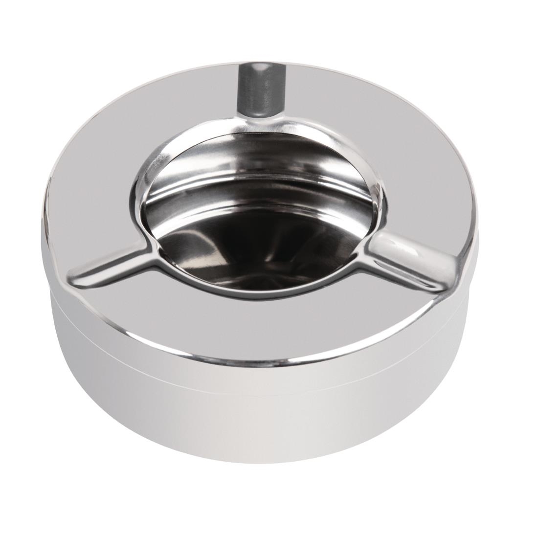 Olympia RVS windbestendige asbak 90mm (6 stuks)