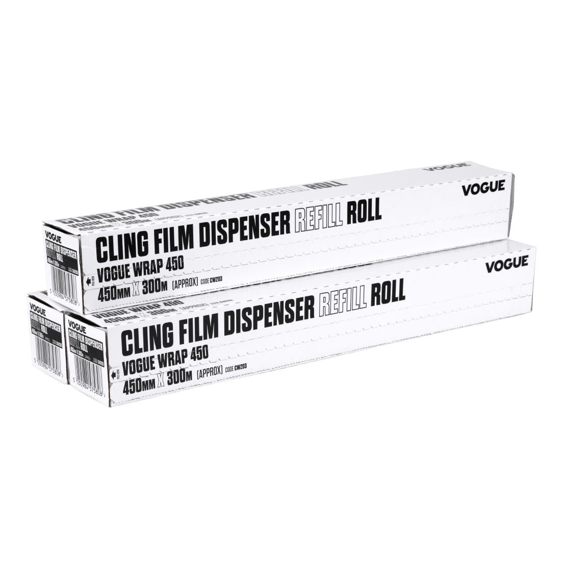 Rouleaux de film alimentaire pour distributeur Wrap450 Vogue (lot de 3)
