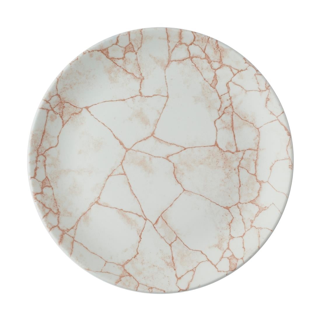 Assiettes rondes Churchill Studio Prints Kintsugi Evolve Coral 260mm (lot de 12)