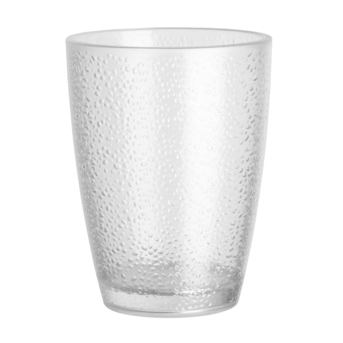 Olympia Kristallon Polycarbonaat Tumblers met Reliëf 275ml (6 Stuks)