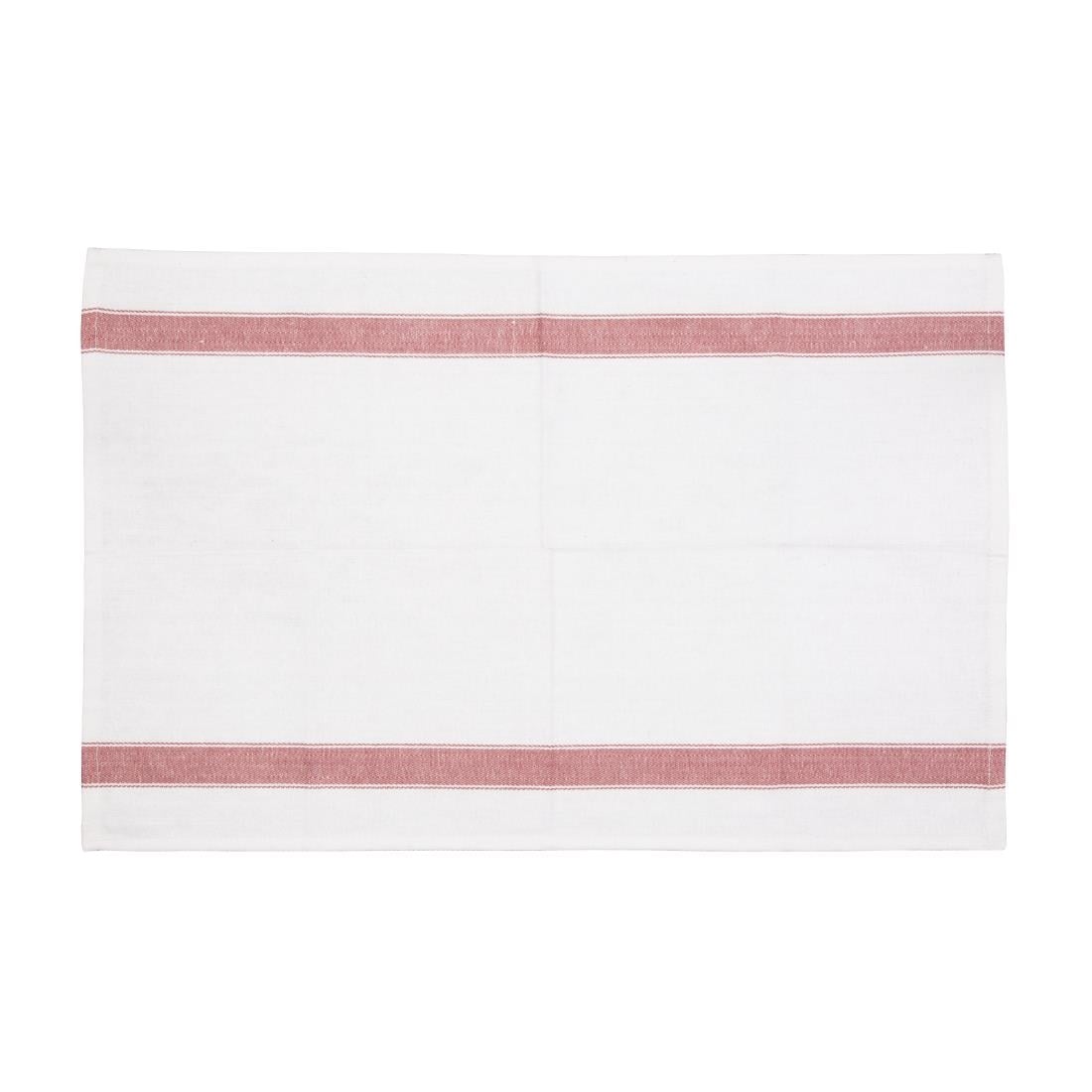 Vogue zware theedoek rood