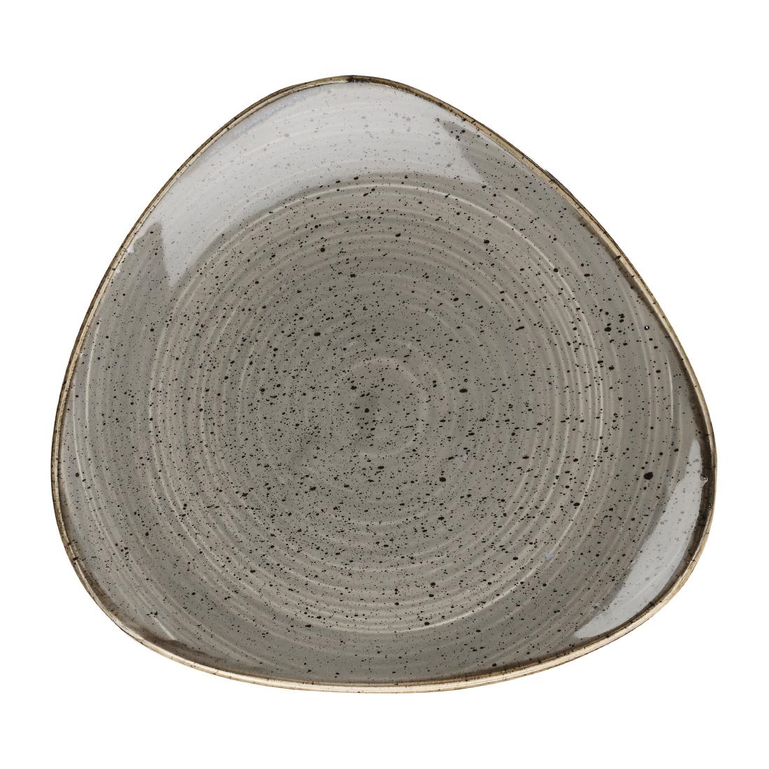 Churchill Stonecast Grey Cappuccino Lotus Bord