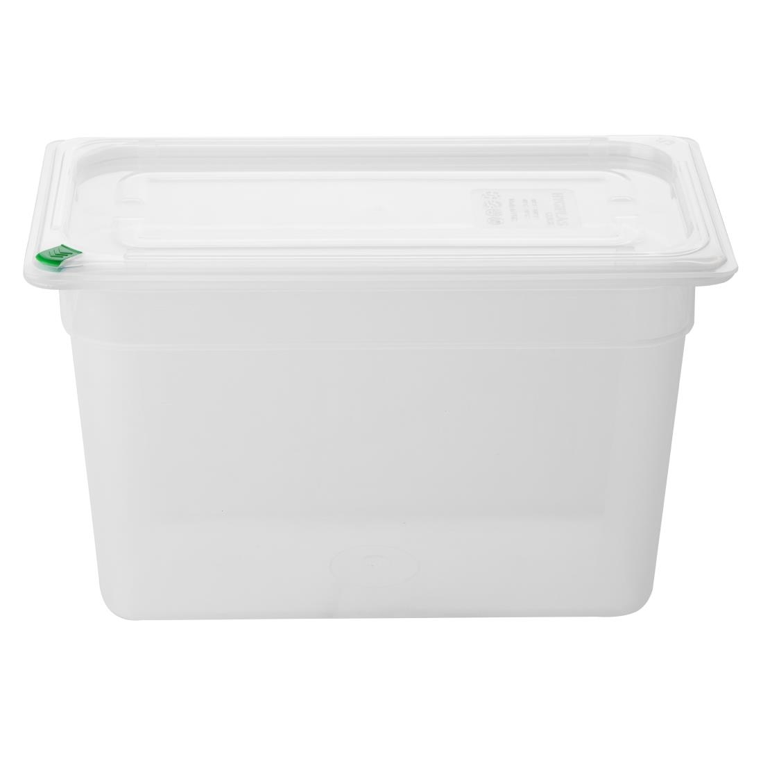 Hygiplas Click PP GN-bak 1/3 met deksel & 7 kleurclips 200 mm 6,9L (set van 4)