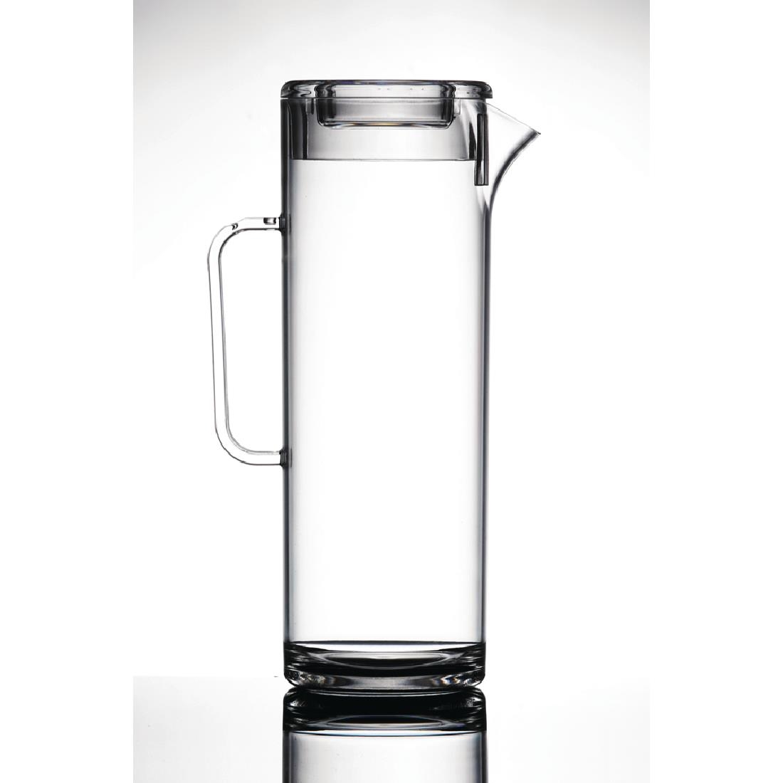 Polycarbonaat kannen met deksels 1,7L (4 stuks)