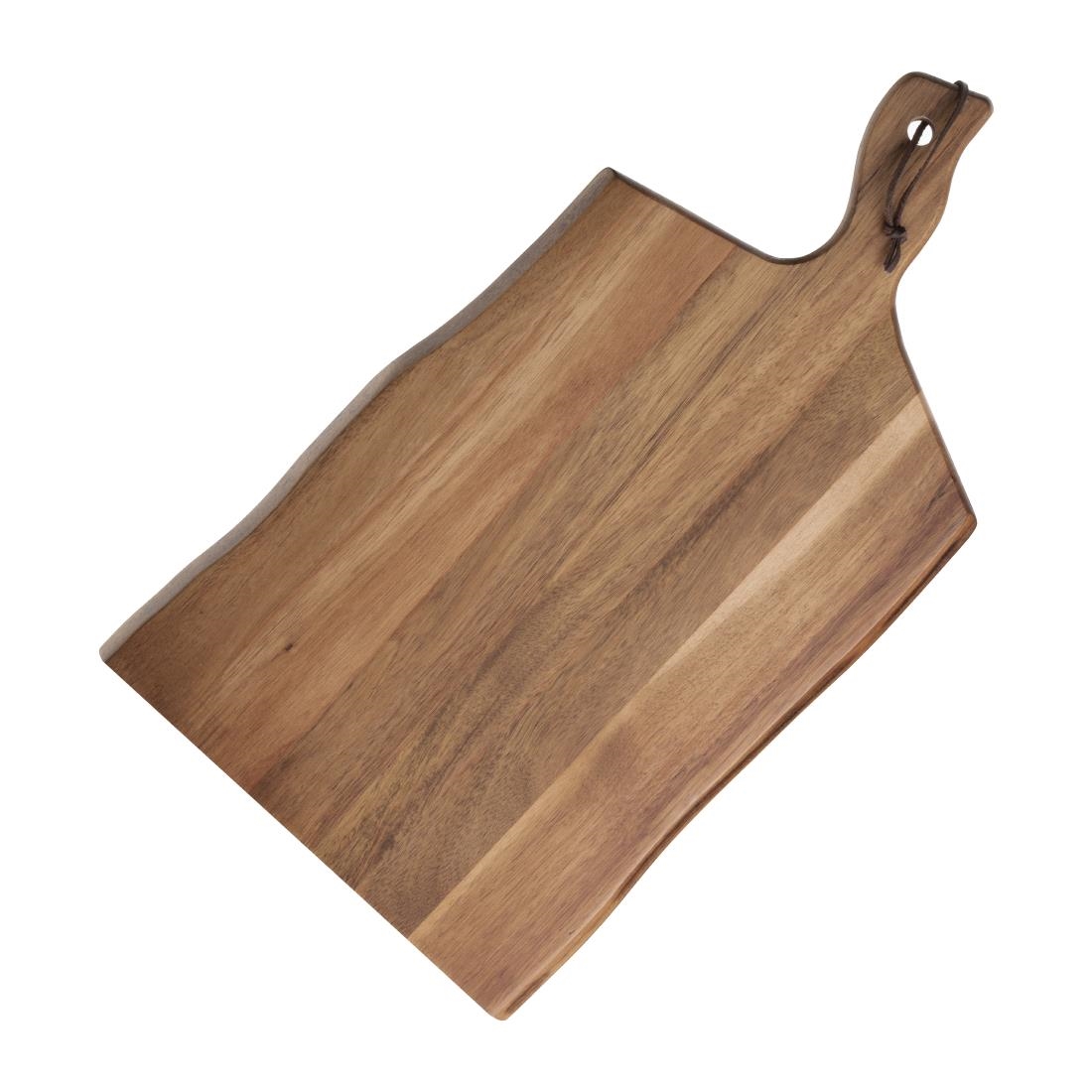 Olympia acaciahouten serveerplank golvende rand 35,5x25cm