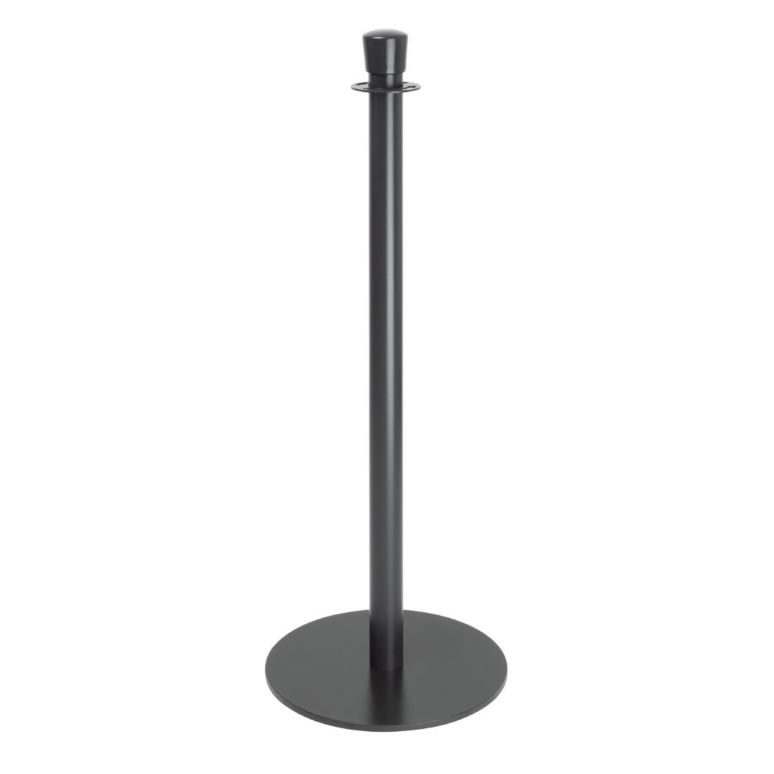 Bolero Vlakke Basis Barrièrepalen Zwart (2 stuks)