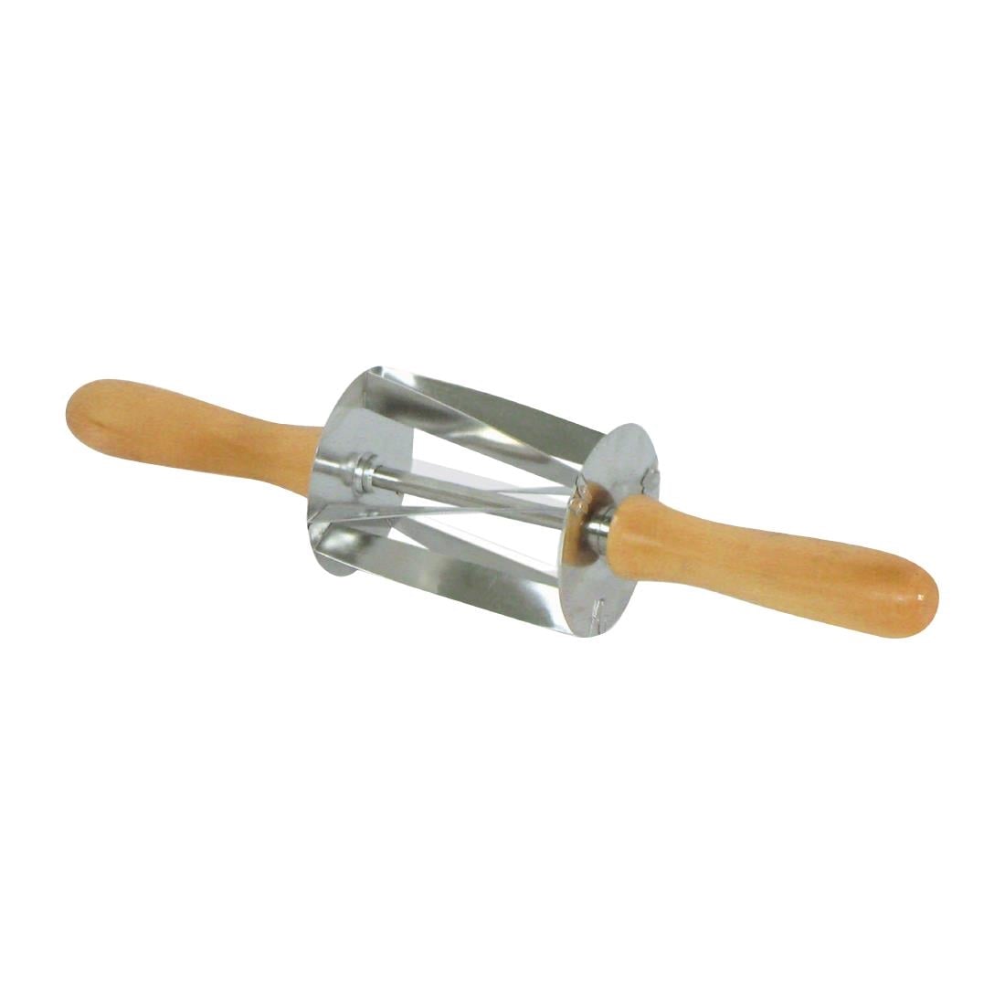 Gobel RVS Mini Croissantensnijder met Houten Handvat 345x75x75mm