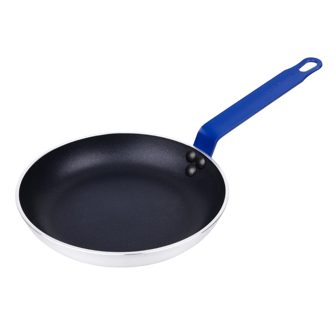 Hygiplas aluminium koekenpan Teflon Platinum Plus anti-aanbaklaag blauw 24cm
