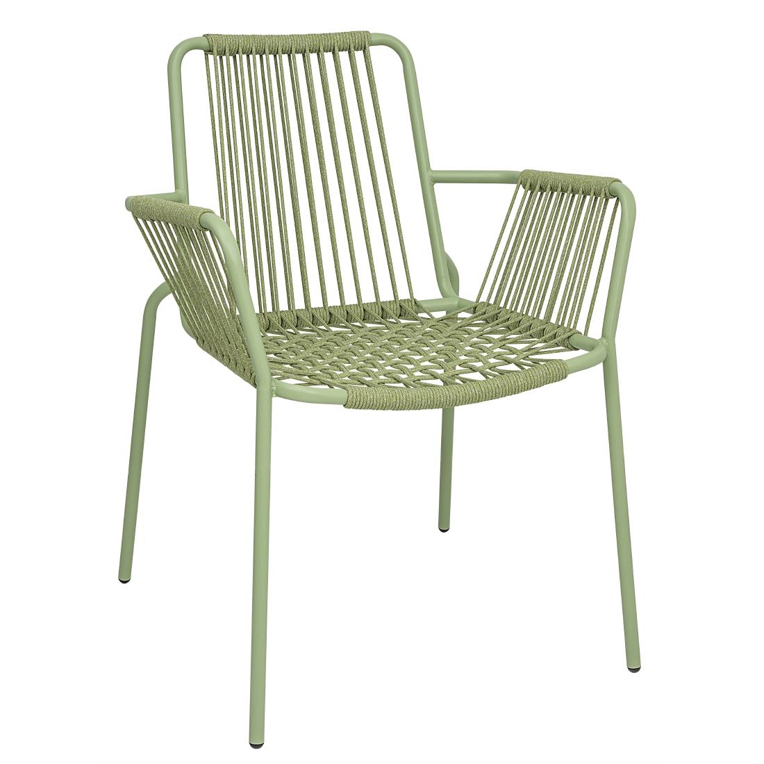 Bolero Melbourne Armstoelen Lichtgroen (4 stuks)