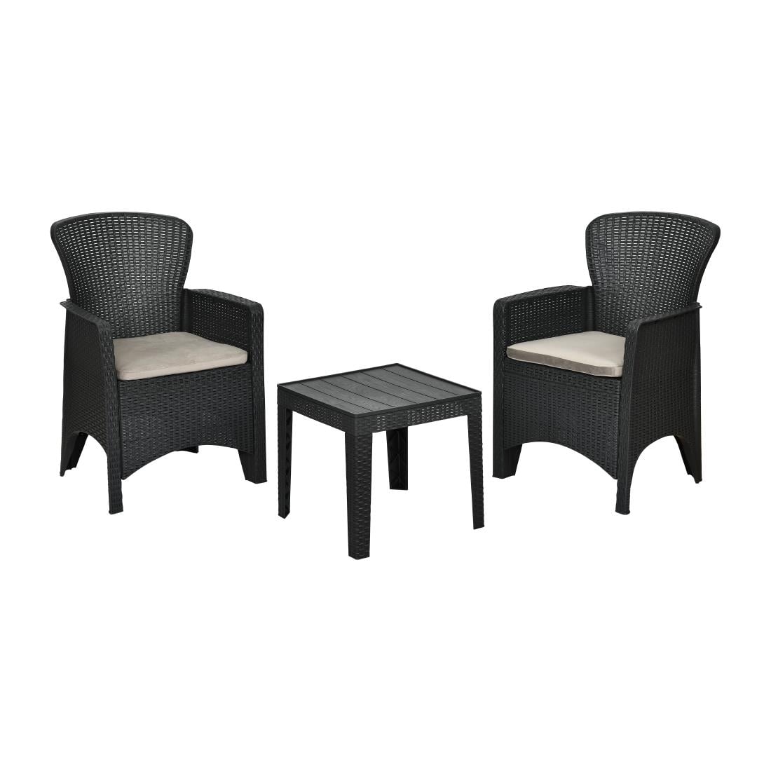 Bolero Elements set met stoelen en tafel voor buiten