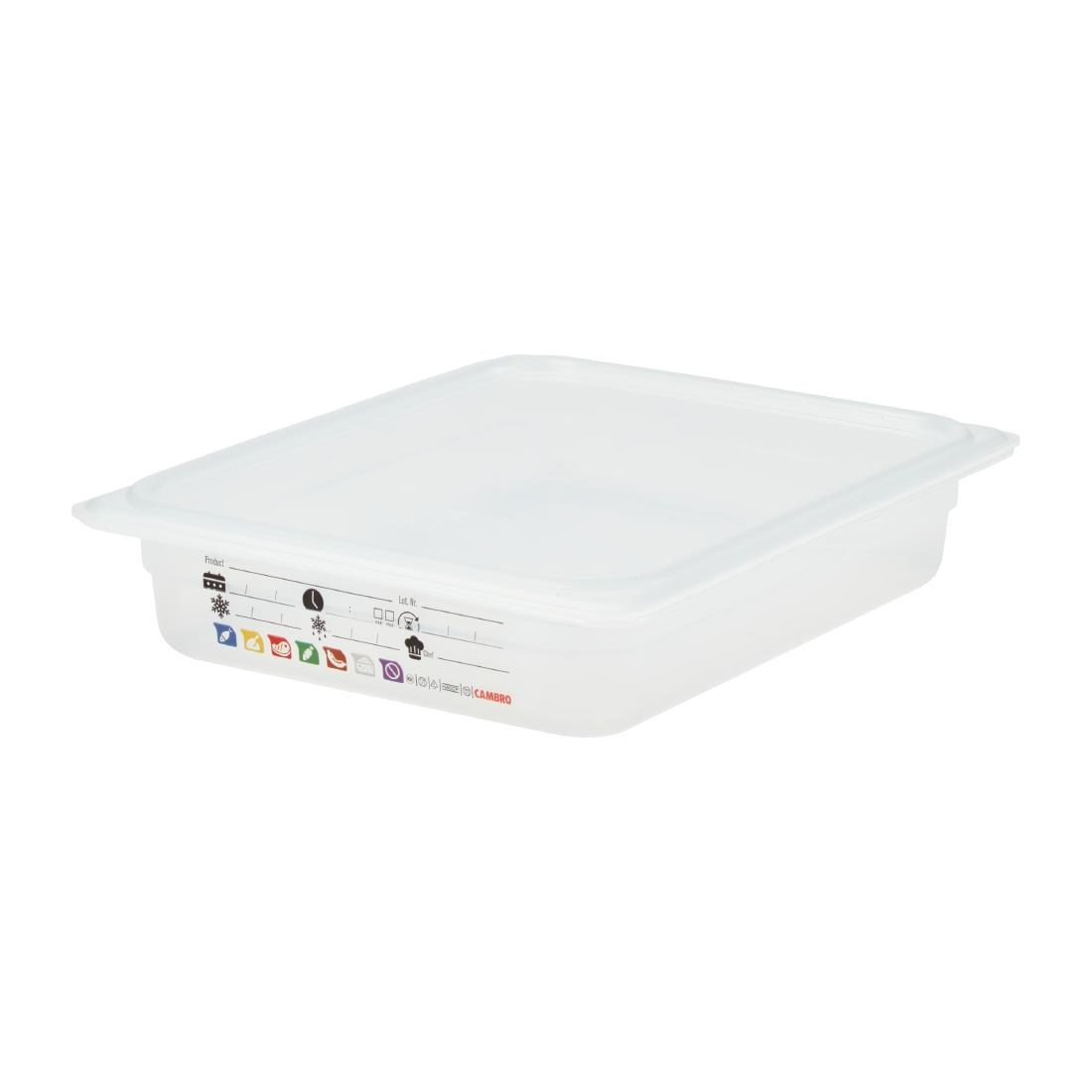 Cambro Safetrak IML polypropyleen voedselopslagbak 1/2 GN 65mm