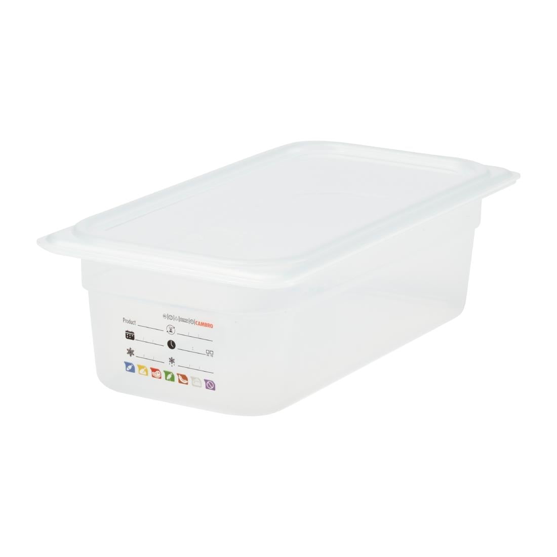 Bac en polypropylène Cambro Safetrak IML GN 1/3 100mm