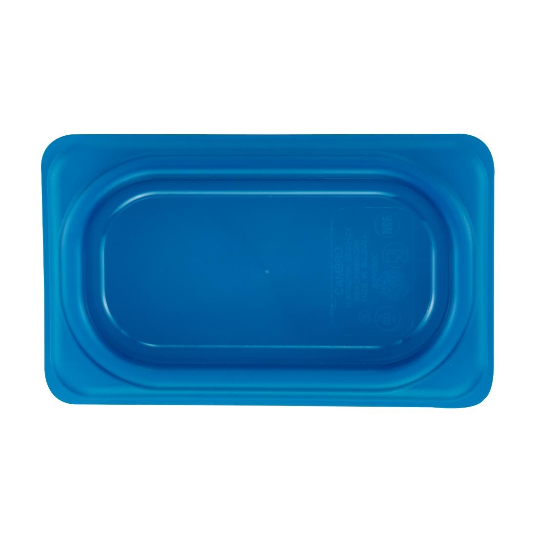 Cambro Safetrak IML polypropyleen afsluitdeksel blauw 1/9 GN