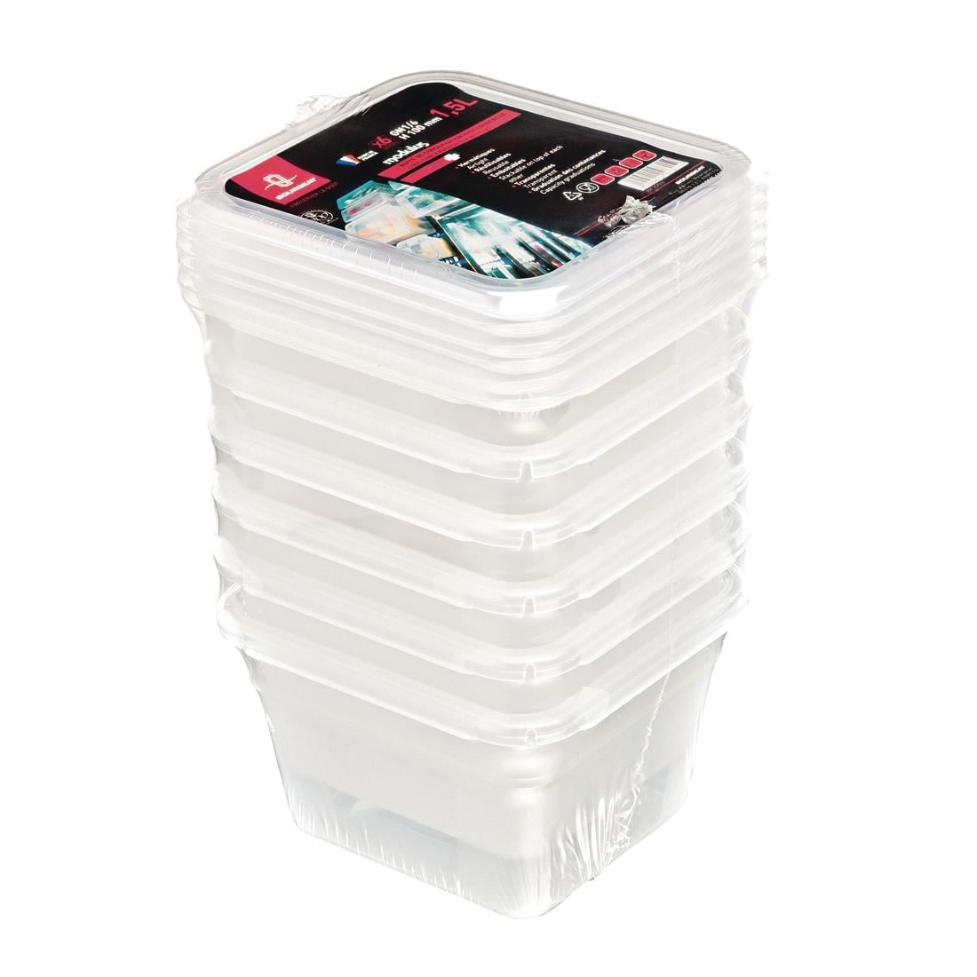 Boîte de stockage GN1/6 Matfer Bourgeat Modulus utilisation intensive 2L (lot de 6)