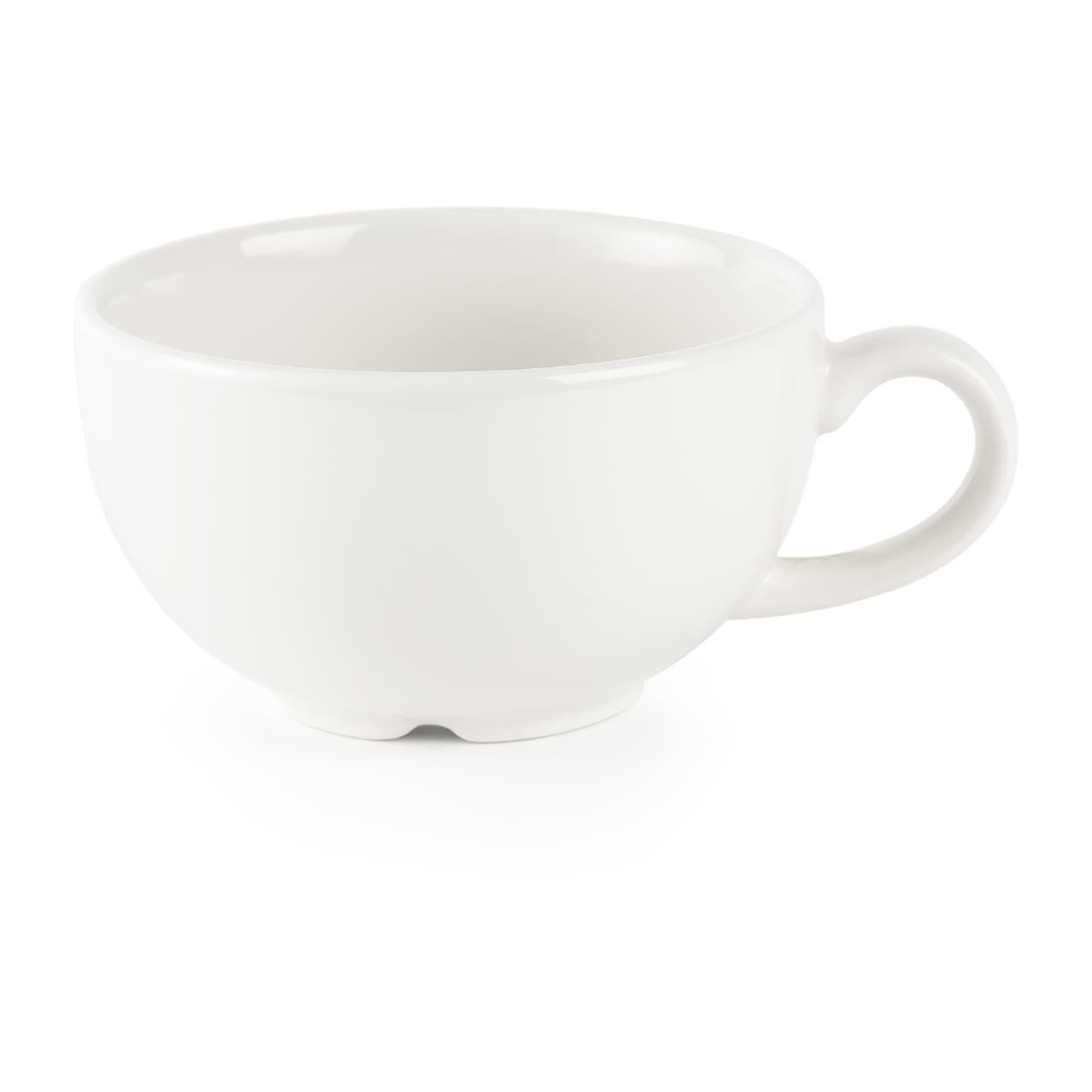 Tasses à cappuccino Churchill Plain Whiteware 227ml (lot de 24)