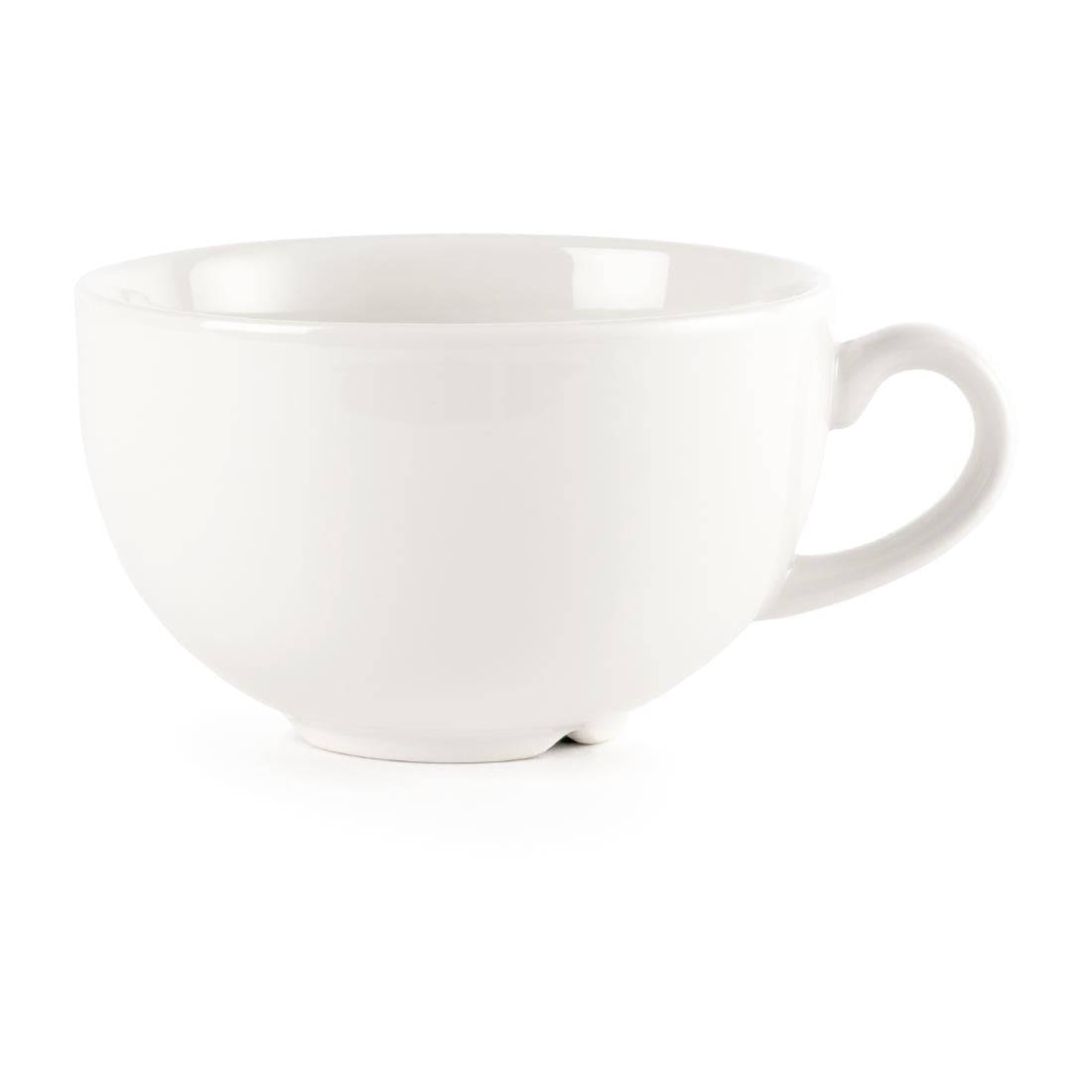 Tasses à cappuccino Churchill Plain Whiteware 340ml (lot de 24)