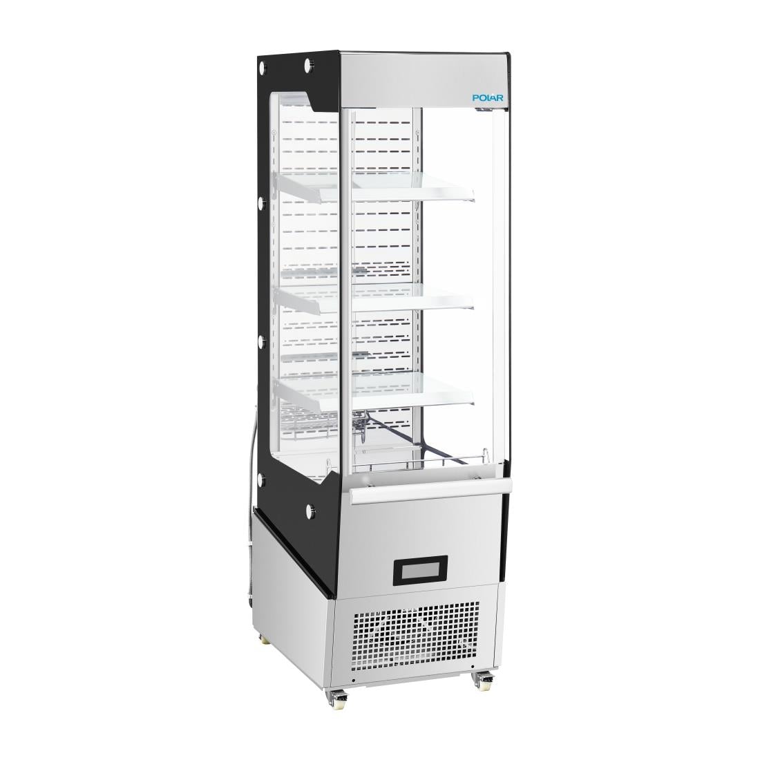 Vitrine réfrigérée positive libre-service Slimline Polar série G avec porte 220 L