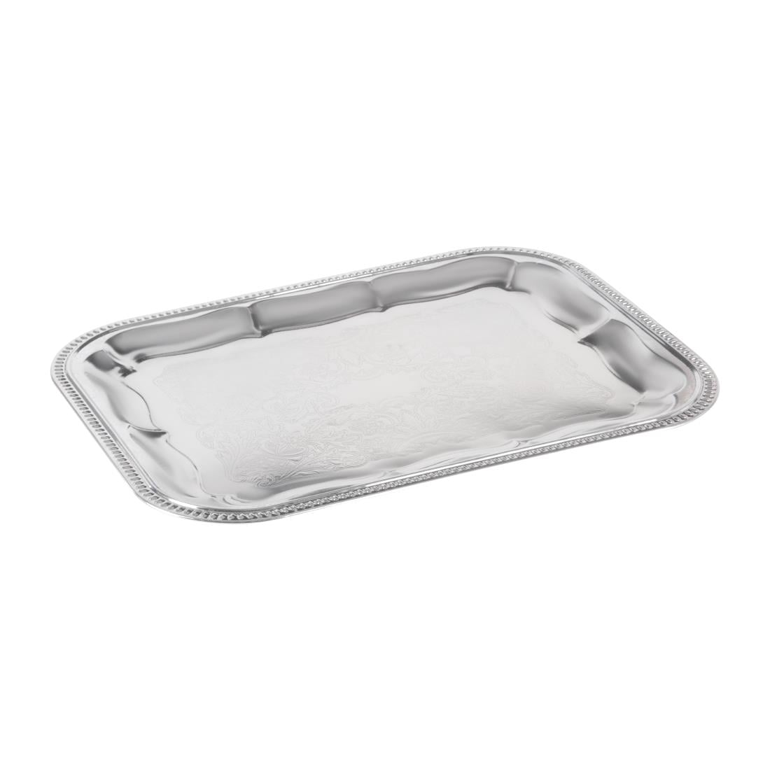 Plateau traiteur semi-jetable chromé APS 410 x 310mm