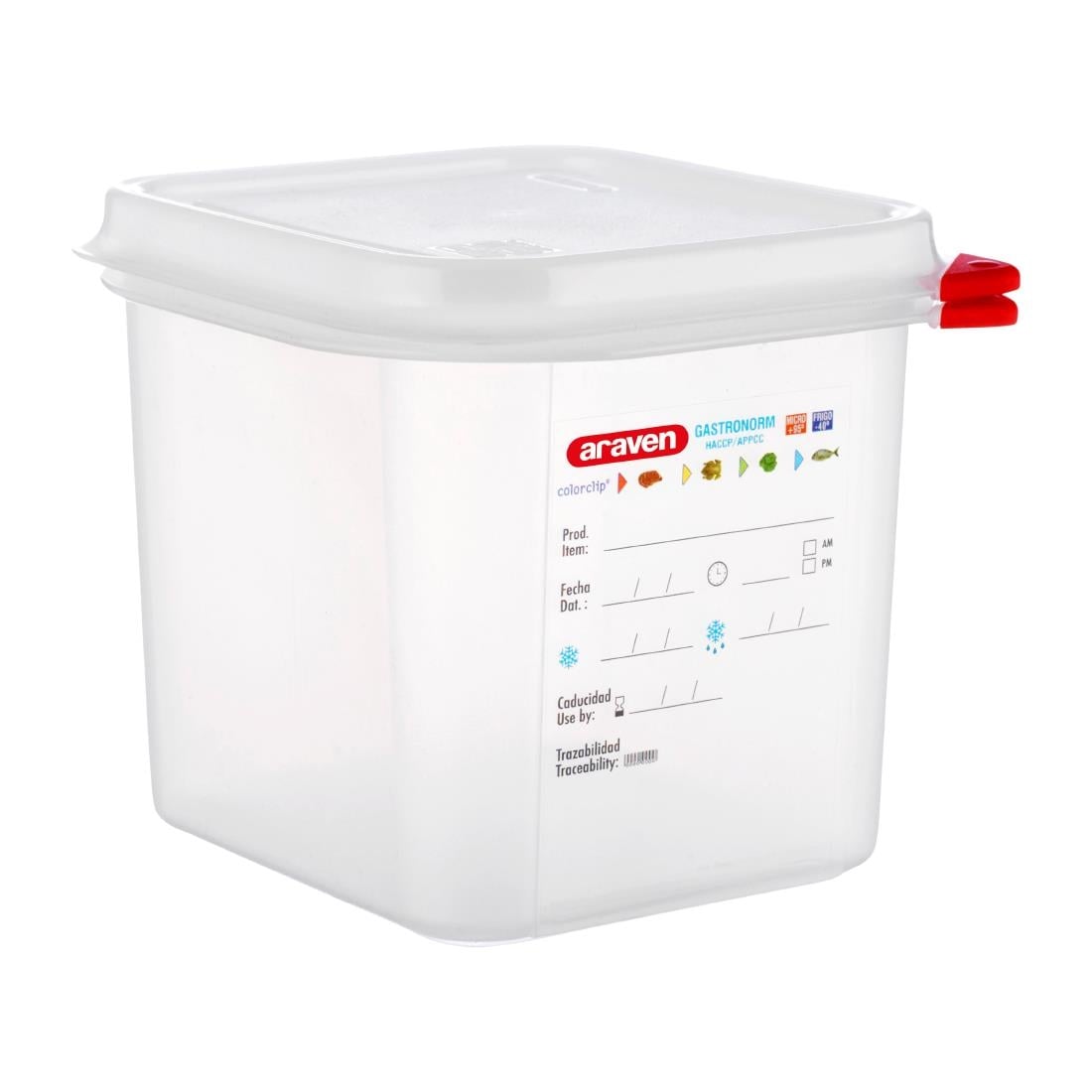 Boîtes alimentaires en PP Araven GN 1/6 2