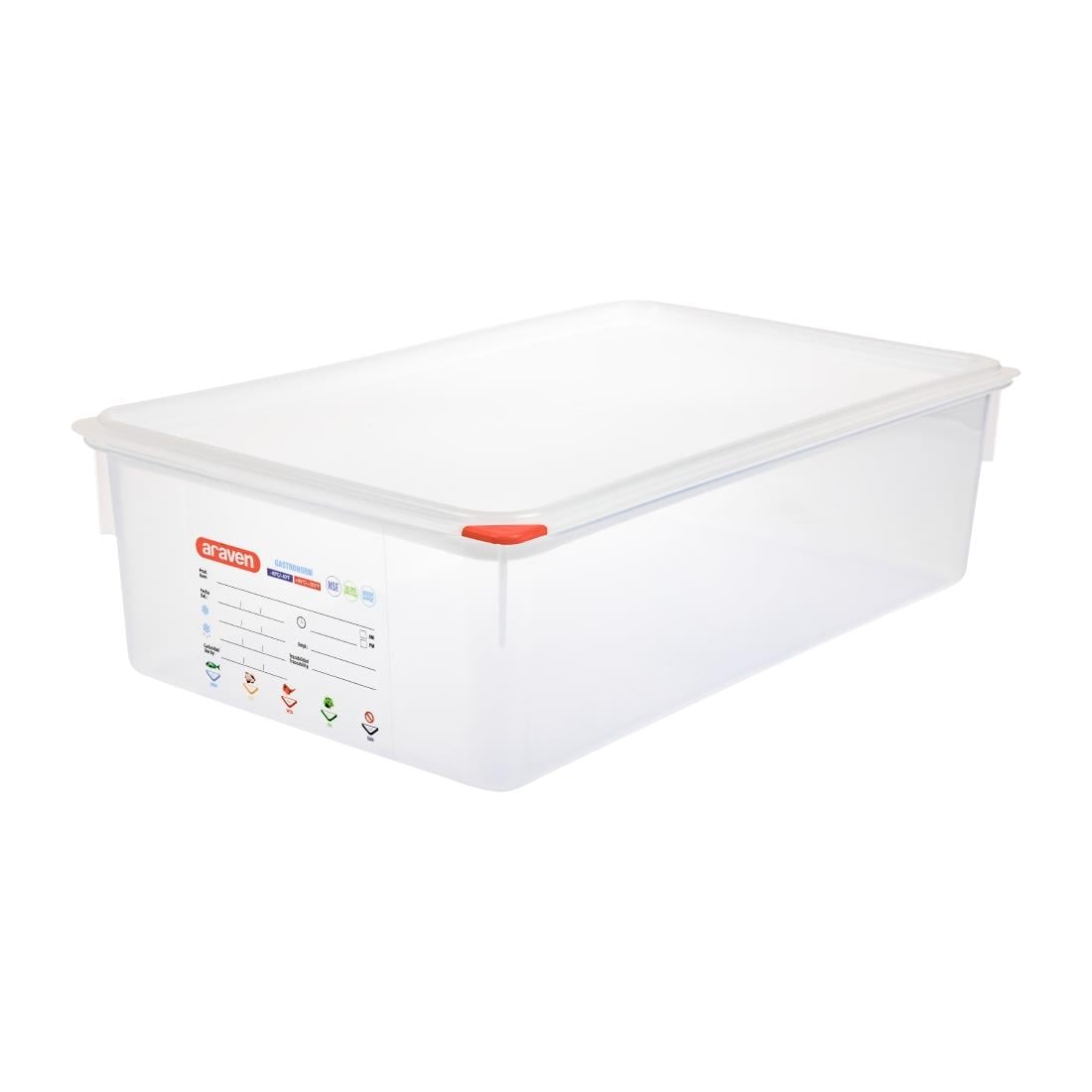 Boîtes alimentaires GN 1/1 Araven 21L (lot de 4)