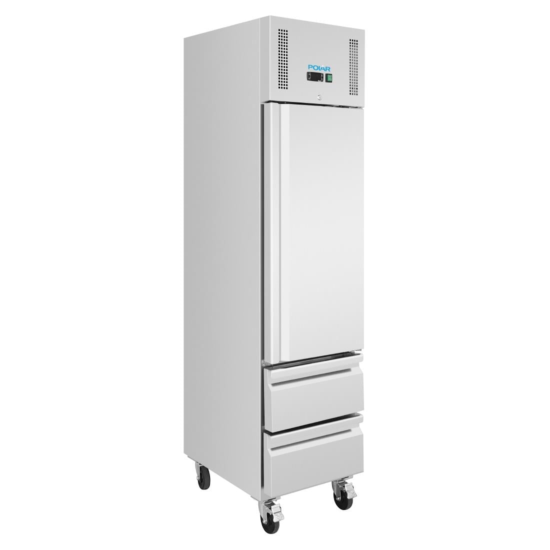 Armoire régrigérée négative GN compacte Polar série G 1 porte et 2 tiroirs 180L