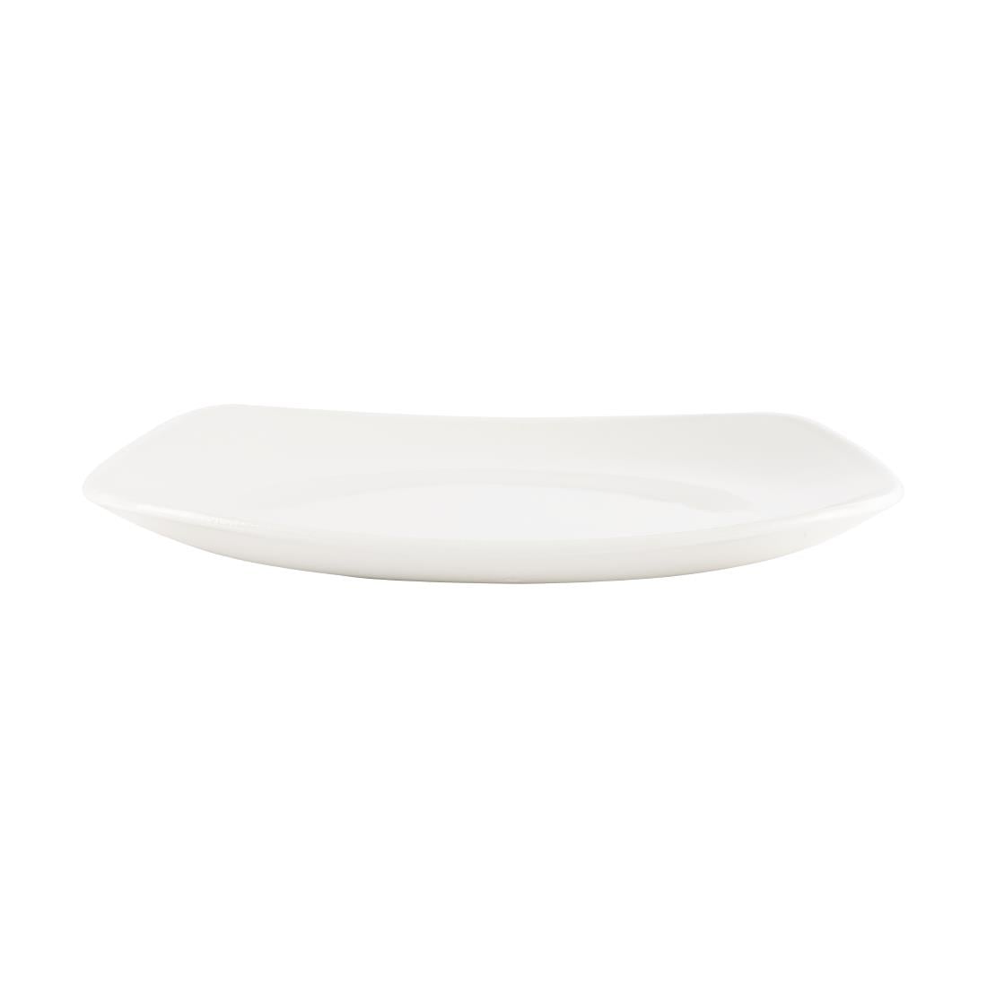 Assiettes blanches Churchill Plain Whiteware X squared 215mm (lot de 12)