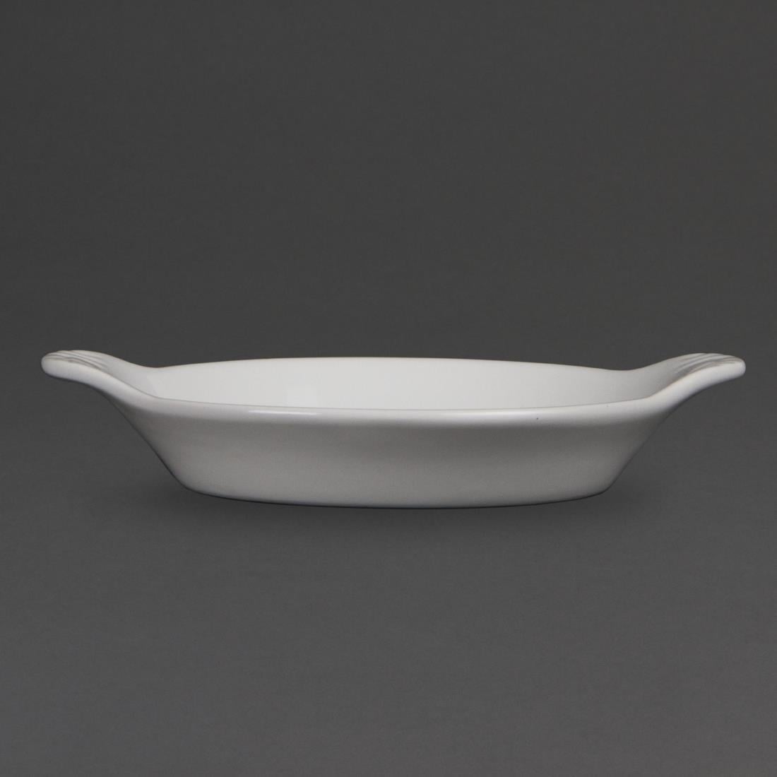 Plats ronds à oreilles Olympia Whiteware 170 x 140mm (lot de 6)